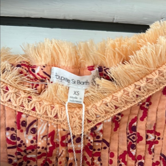 Poupette St. Barth Orange A-line Mini Dress - Picture 4 of 4